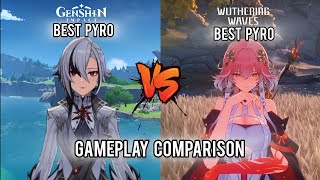 Arlecchino VS Changli Gameplay comparison  Best Pyro Fusion [upl. by Nivel]