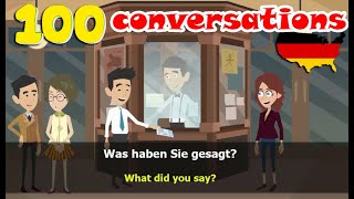 Basic German Conversation  Learn German100 conversations [upl. by Stelle]