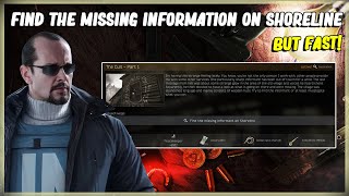 FIND THE MISSING INFORMATION ON SHORELINE  EFT  PEACEKEEPER TASK THE CULT PART 1  1211 [upl. by Noissap]