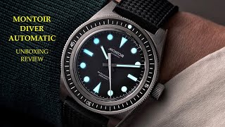 Montoir Diver Automatic Watch  Review Valjoux Relogios [upl. by Cooperman695]