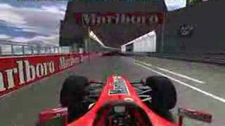 Monaco lap in rFactor  F1 Ferrari [upl. by Neneek]