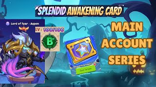 Splendid Awakening Card BoughtMain Account SeriesIdle Heroes [upl. by Iney]