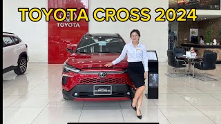 Chi tiết Toyota cross 18V bản xăng 2024  Màu Đỏ  Toyota Pháp Vân [upl. by Lizette]