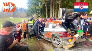 Neuville Explains Crash  WRC Croatia Rally 2023 [upl. by Malha551]