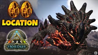 How to Find Magmasaur Eggs Location Ark FJORDUR 2023 [upl. by Iredale708]