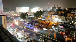 Karachi Night street view  Karachi city [upl. by Hsirt288]