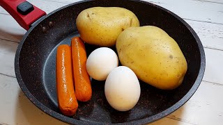 Se você tiver 2 batatas 2 ovos e 2 salsichas faça esta receita deliciosa para sua família [upl. by Rodrich623]