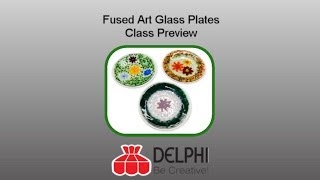 Fused Art Glass Plates Class Preview [upl. by Akeenahs]