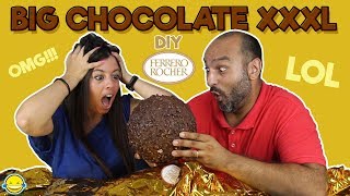 Big Chocolate xxxl Chocolate Gigante DIY Ferrero Rocher Momentos Divertidos [upl. by Nancey]