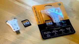 Review amp Demo Of The Betionol SD Card Reader For iPhone Windows Mac OS amp More Useful Device [upl. by Aciras]