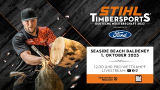 STIHL TIMBERSPORTS® German Pro Championship 2023 German commentary [upl. by Nenerb]