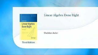 Linear Algebra Done Right [upl. by Hawger]