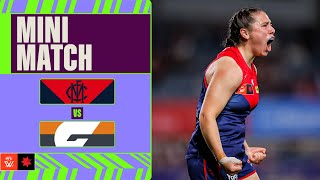 Melbourne v GWS Giants Mini Match  Week Six 2024  AFLW [upl. by Bently]