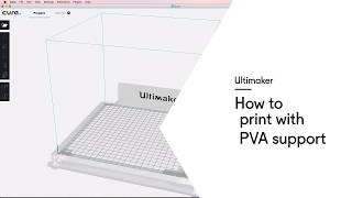 Ultimaker How to print with PVA support [upl. by Meadows]