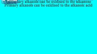 Oxidation of Alkanols alcohols [upl. by Berners]