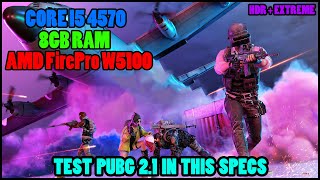 PUBG Mobile Gameloop Test in Core i5 4570  8GB Ram AMD FirePro W5100  Best Gameloop Settings 2022 [upl. by Gleda]