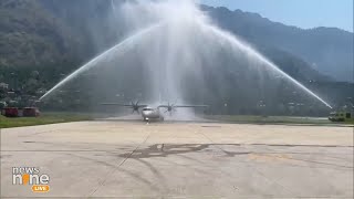 Kullu first flight from Kullu Manali Bhuntar airport to Dehradun  himachalpradesh [upl. by Selrac]