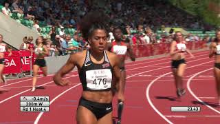 SM 2019 Basel Frauen 200m Vorlauf 4 Serie [upl. by Ralston346]