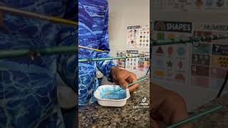 DIY HOW TO MAKE REAL AUTHENTIC MARBLING ON A FISHING ROD [upl. by Maxma]