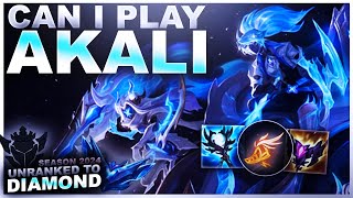 CAN I PLAY AKALI  Unranked to Diamond  League of Legends [upl. by Briant]