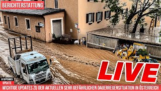 Live Update zu der sehr gefährlichen Dauerregensituation in Europa durch VBTief [upl. by Rudie]