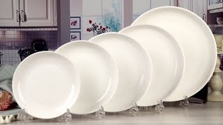 White porcelain dinner plates bulk Factory Price  Savall [upl. by Anialram597]