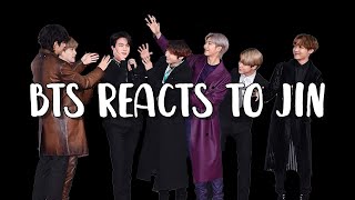 bts reacts to jin  방탄소년단 석진 p7 [upl. by Latnahs]