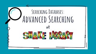 Searching Databases Advanced Search [upl. by Esoryram411]