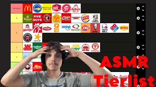 Fast Food Tier List ASMR [upl. by Yentuoc]