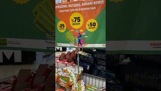 Migros mağazalarında Gıdanı Koru sloganı altında abur cuburlar indirimli satılıyor [upl. by Dlanor323]