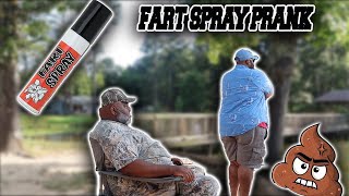 FART SPRAY PRANK ON DAD [upl. by Nnahsal]