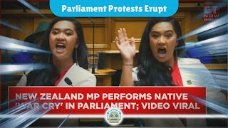 Parliament in Turmoil Māori MPs Lead Haka Protest Against Controversial Treaty Bill [upl. by Euqininod]