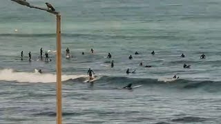 Christenson 68 Twin tracker midlength twinfin surfing session [upl. by Drazze202]