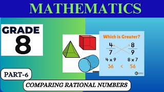 Grade 8 Mathematics part6 Comparing Rational Numbers [upl. by Odanref]