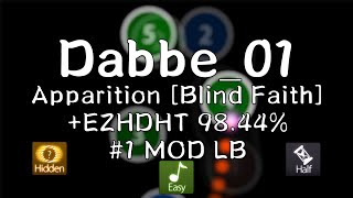 592⭐ Dabbe01  Apparition Blind Faith EZHDHT 9844 28❌ 1 Mod LB [upl. by Valleau]