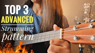 Top 3 Advanced Strumming Pattern On Ukulele🔥 [upl. by Klotz]