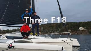 25 feet Trimaran  Dragonfly 25 quotWingmannquot  Sailing trip from Son Norway to Fredericia Denmark [upl. by Anayra]