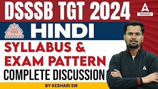 DSSSB TGT Vacancy 2024  DSSSB TGT Hindi Syllabus amp Exam Pattern 2024 [upl. by Justicz]