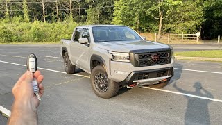 2023 Nissan Frontier PRO 4X Start Up Exhaust Test Drive Walkaround POV and Review [upl. by Guthrey970]