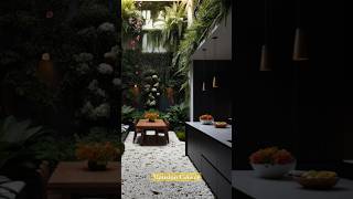 Harmonius design Blending nature and kitchen in an indoor Courtyard [upl. by Alur]