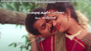 Thamburu Kulir Choodiyo  തംബുരു കുളിർ ചൂടിയോ  karaoke malayalam [upl. by Dougherty]