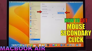 How to Set Mouse Secondary Click on MACBOOK [upl. by Darnell]