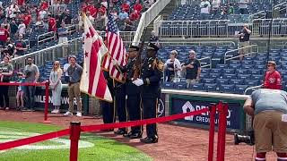 DC Fire and EMS Honor Guard  Washington Nationals [upl. by Nnylarat741]