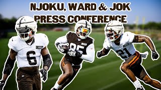 David Njoku Denzel Ward amp Jeremiah OwusuKoramoah  Press Conference [upl. by Jenks]