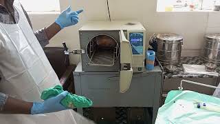 OPERATING AN AUTOCLAVE MACHINE STERILIZATION [upl. by Oidivo]