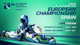 FIA Karting European Championship Junior amp OK 2020 Round 1 Zuera  Spain Sunday [upl. by Ungley]