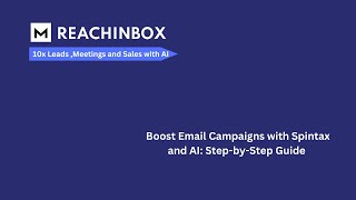 Boost Email Campaigns with Spintax and AI StepbyStep Guide [upl. by Verada]