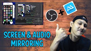Mirroring IphoneAndroid ke OBS  Screen dan Audio  ApowerMirror [upl. by Yelram]