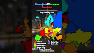 Ideologies Of European Countries europe shorts mapping edit [upl. by Ydac368]