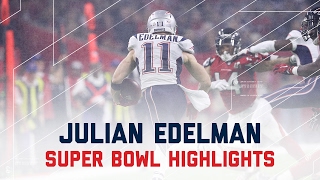 Julian Edelmans Clutch Performance  Patriots vs Falcons  Super Bowl Player Highlights [upl. by Ekalb616]